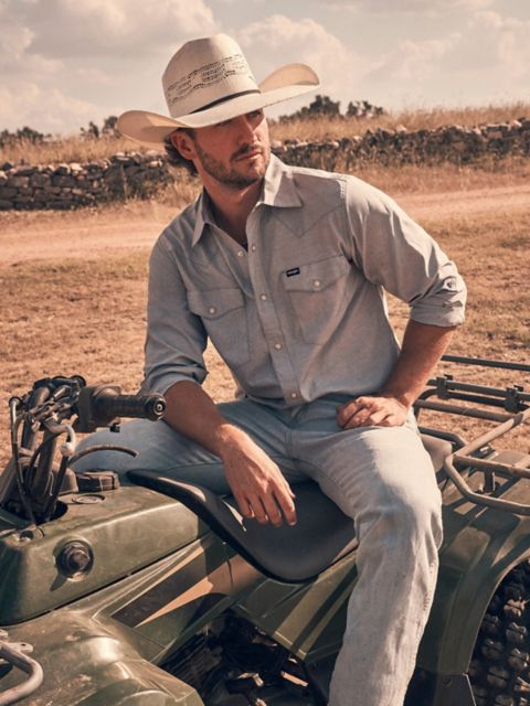 Мужские рубашки Wrangler All Terrain Gear Men's Drover Utility Shirt