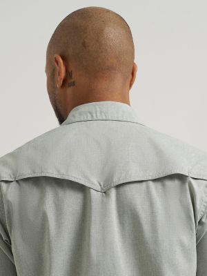 Wrangler All Terrain Gear Drover Short Sleeve Utility Shirt in Iceberg Green alternative view 5