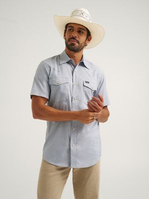 Wrangler All Terrain Gear Drover Short Sleeve Utility Shirt in Bering Sea alternative view 2