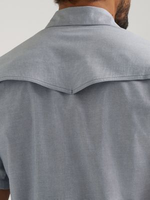 Wrangler All Terrain Gear Drover Short Sleeve Utility Shirt in Bering Sea alternative view 5