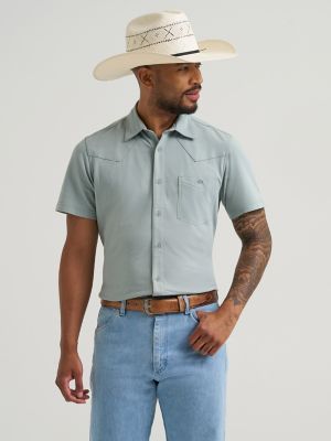 Wrangler ATG Men's Performance Knit Shirt in Abyss