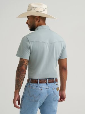 Wrangler ATG Men's Performance Knit Shirt in Abyss
