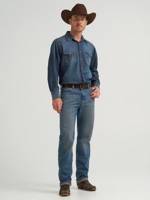 Men's Raw Japanese Selvedge Denim Jacket in Raw Indigo