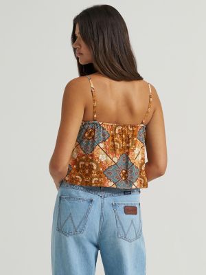 Women's Wrangler Bandana Spagetti Tank