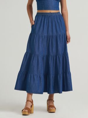 Wrangler Women's Denim Maxi Skirt XXL