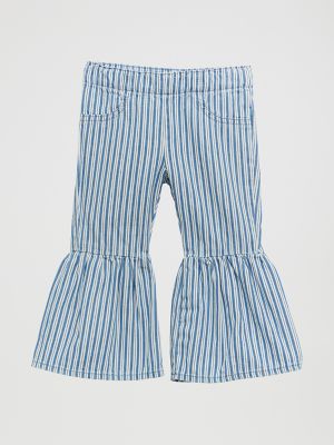 Little Girl's Print Ruffle Flare Jean