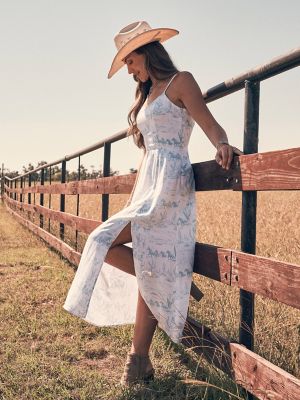 Women's Western Tank Maxi Dress