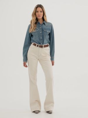 Women's Wrangler Retro&reg; Bailey High Rise Colorwash Trouser Jean in Allie alternative view