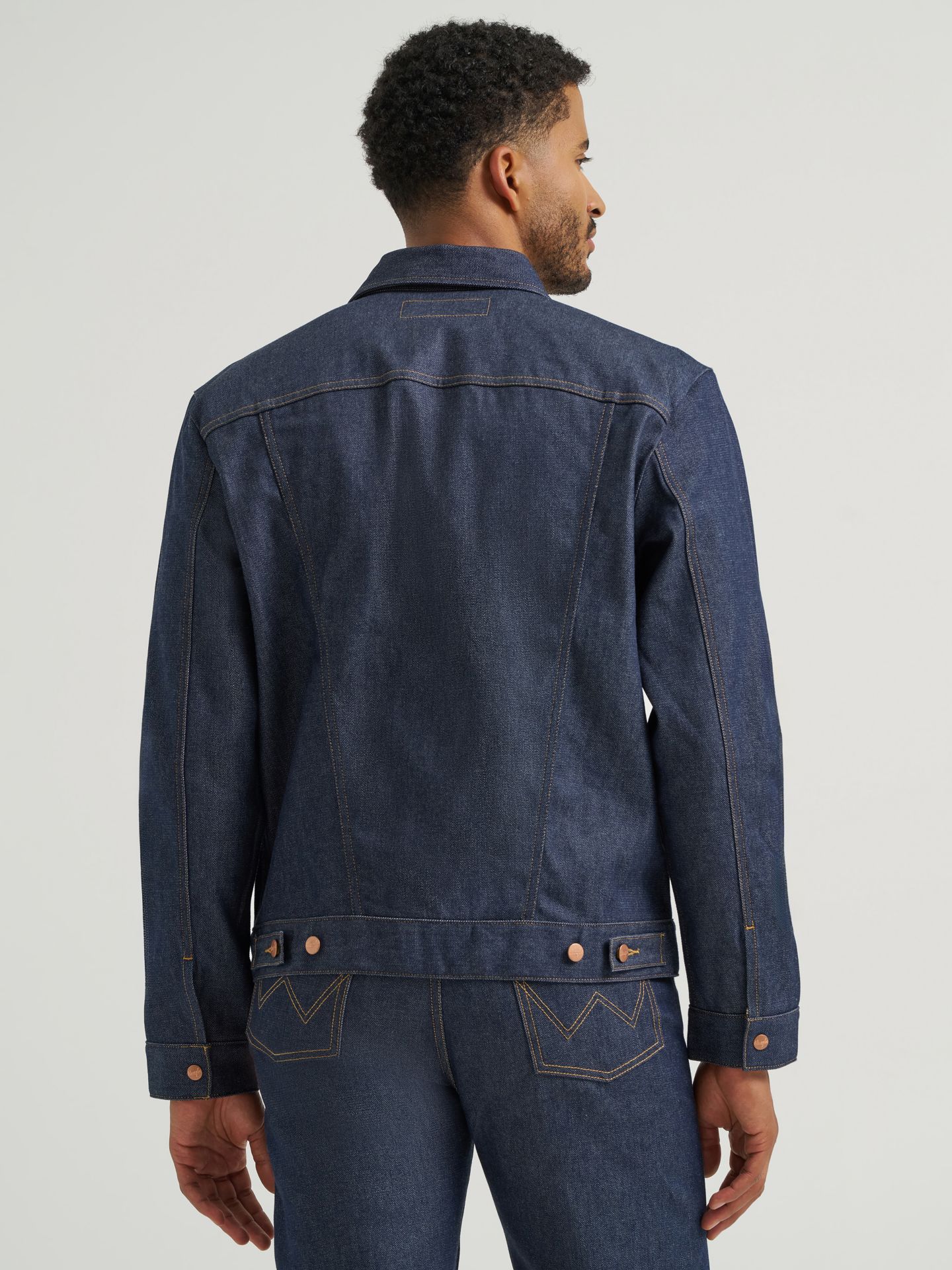 Мужская куртка Wrangler Cowboy Cut® Selvedge Unlined Denim, цвет: Индиго — фото 5