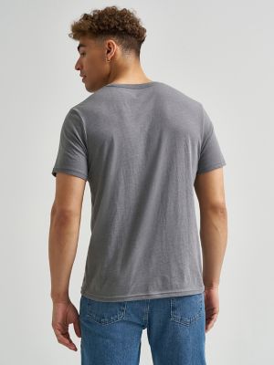 Men's Desert Flag Graphic T-Shirt in Pewter