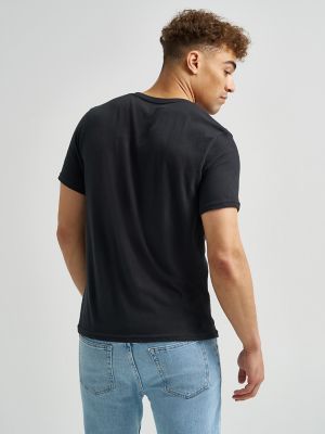 Men's Land of Free T-Shirt in Jet Black