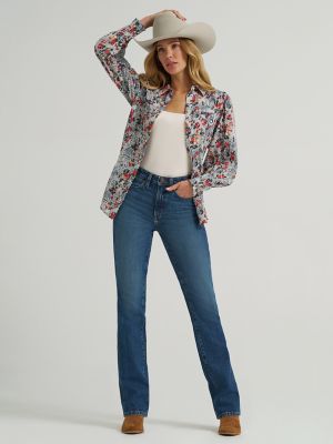 Women's Wrangler Western Snap Slim Blouse