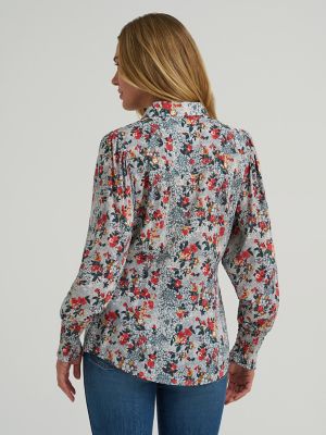 Women's Wrangler Western Snap Slim Blouse