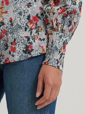 Women's Wrangler Western Snap Slim Blouse