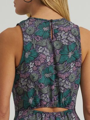 Women's Wrangler Pleated Cutout Dress