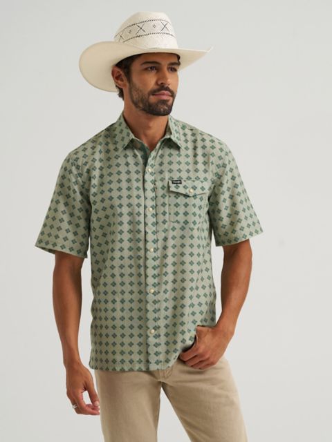 Мужские рубашки Wrangler All Terrain Gear Men's Clean Snap Shirt