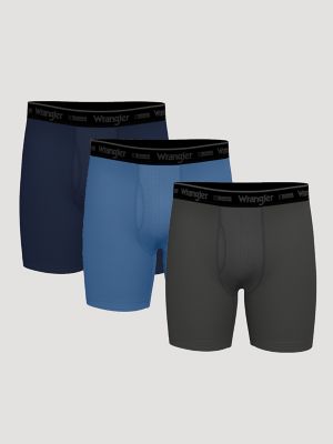 Men's RIGGS Cooling Boxer Brief (3-Pack) in Navy/Blue/Carcoal