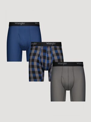 Men's RIGGS Comfort Stretch Boxer Brief (3-Pack) in Multi Blue