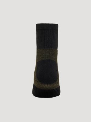 Quarter Crew Athletic Sock 6 Pack:Black:One Size alternative view 4