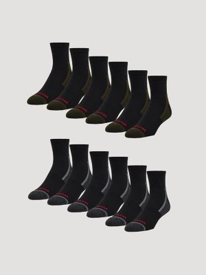 Quarter Crew Athletic Sock (6-Pack) from Wrangler - $12.99