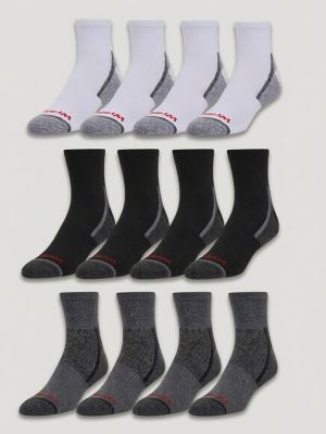 Quarter Crew Athletic Sock (6-Pack) from Wrangler - $12.99