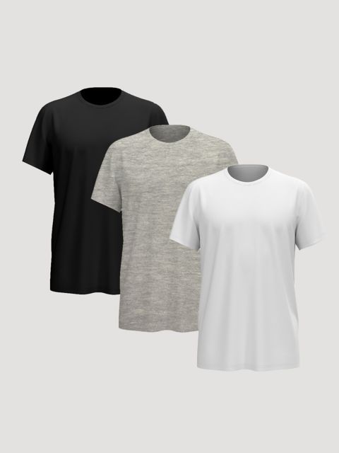 Женские футболки Wrangler Men's Comfort Stretch Crew T-Shirt (3-Pack)