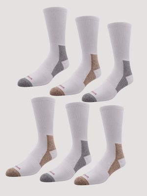 Men's Athletic Crew Sock (6-Pack) in White