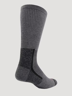Mens Athletic Crew Sock 6 Pack:Black:One Size alternative view