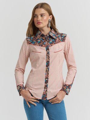 Lainey Wilson x Wrangler Prairie Print Western Snap Shirt | The