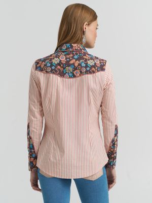 Lainey Wilson x Wrangler Prairie Print Western Snap Shirt | NEW