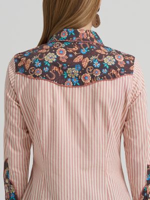 Lainey Wilson x Wrangler Prairie Print Western Snap Shirt