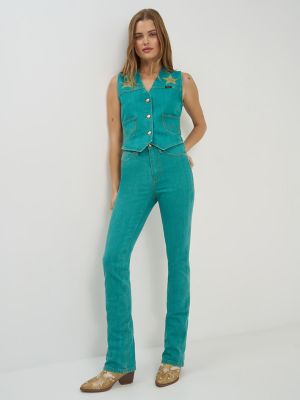 Lainey Wilson x Wrangler Turquoise Boot Huggers | NEW | Wrangler®