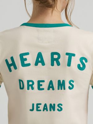 Lainey Wilson x Wrangler Hearts Dreams Ringer Tee in Birch alternative view 6