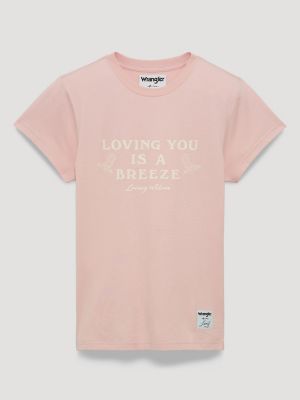 Lainey Wilson x Wrangler Breeze Shrunken Band Tee in Rose alternative view
