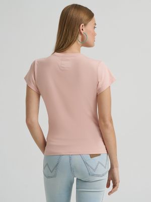 Lainey Wilson x Wrangler Breeze Shrunken Band Tee in Rose alternative view 5