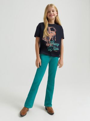 Girl's Lainey Wilson x Wrangler Turquoise Boot Huggers
