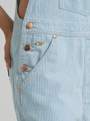 Lainey Wilson x Wrangler Stripe Overalls