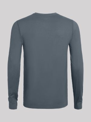 Men's RIGGS® Brushed Jersey Thermal T-Shirt in Charcoal