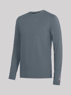 Men's RIGGS® Brushed Jersey Thermal T-Shirt in Charcoal