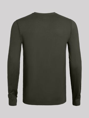 Mens Riggs Brushed Jersey Thermal T-Shirt:Military Green:2X alternative view