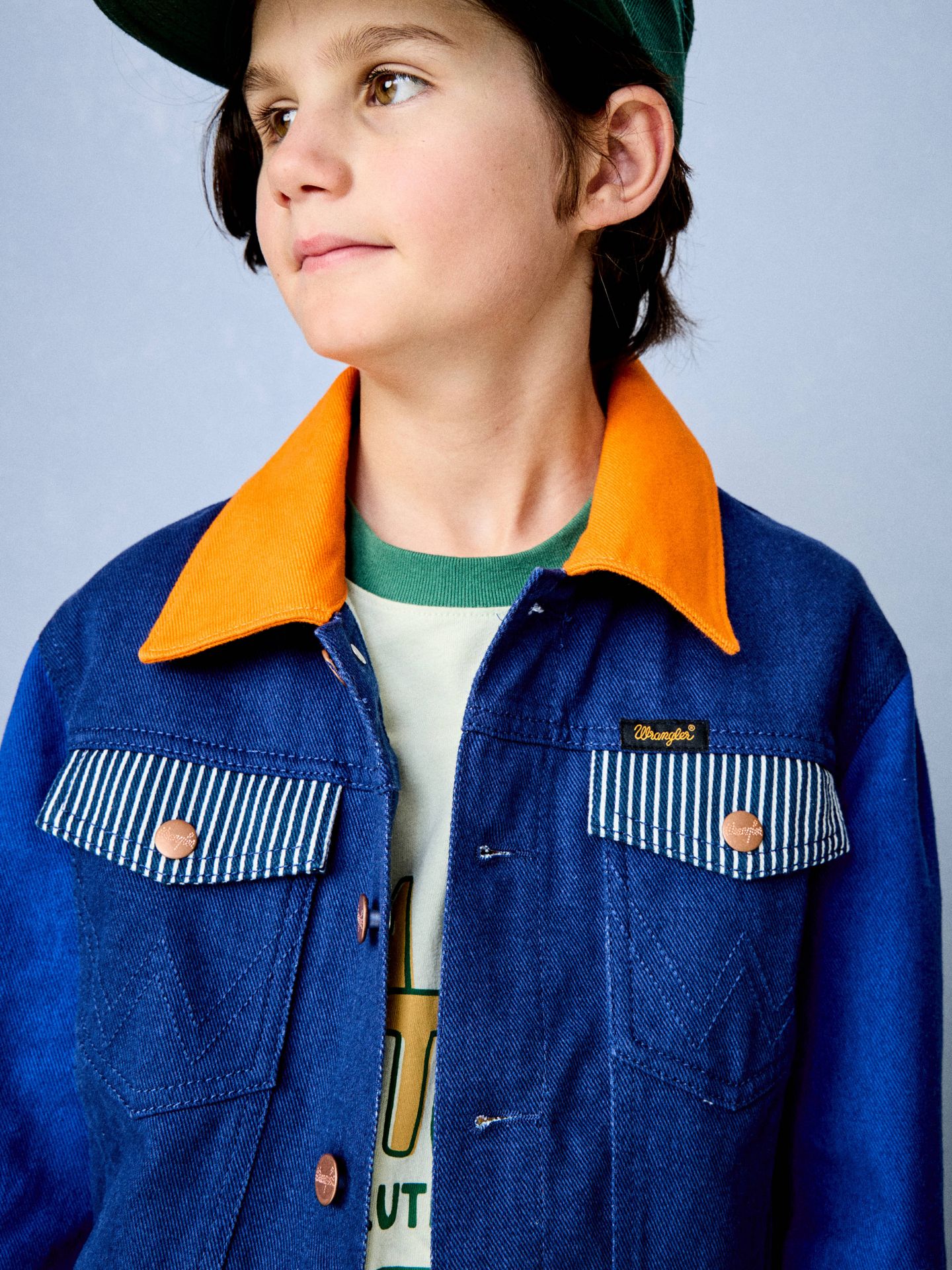 Куртка Wrangler x State Colorblock Denim Jacket для мальчиков — фото 3