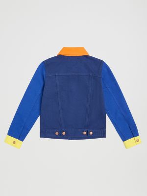 Wrangler x STATE Boy's Colorblock Denim Jacket in Colorblock alternative view 3