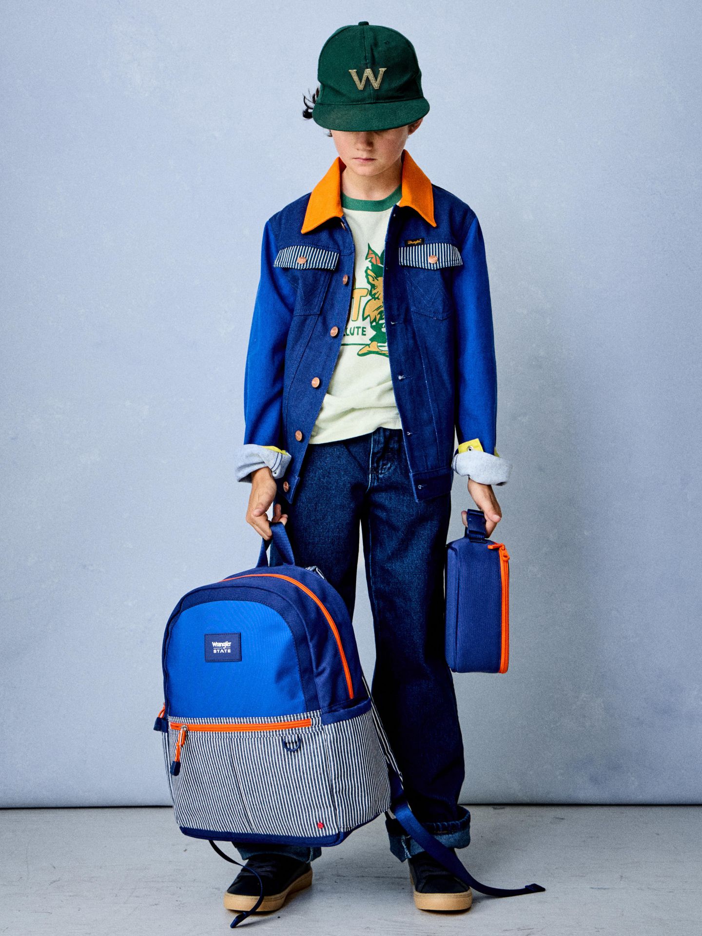 Куртка Wrangler x State Colorblock Denim Jacket для мальчиков — фото 1