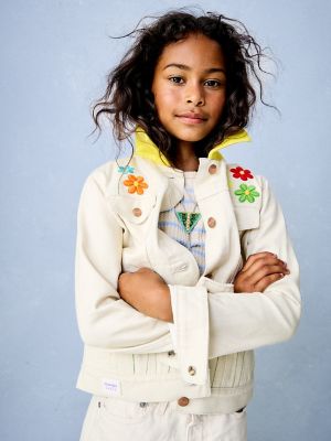 Wrangler x STATE Girl's Garden Denim Jacket in Flowers alternative view 2