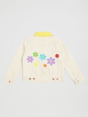 Wrangler x STATE Girl's Garden Denim Jacket in Flowers alternative view 3