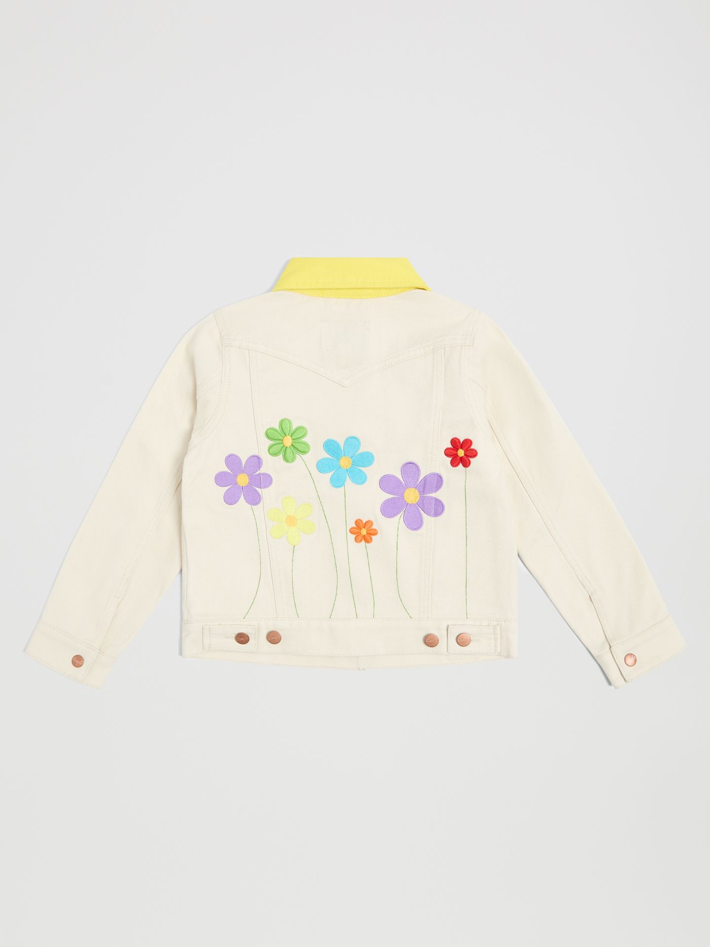 Куртка Wrangler x State Garden Denim Jacket для девочек, цвет: Flowers — фото 4