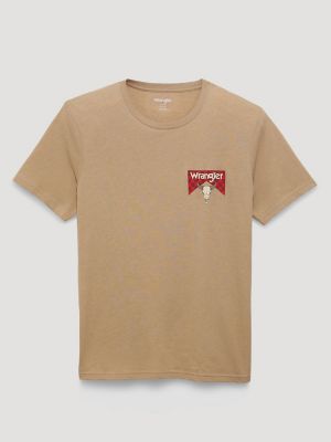 Bull Checkerboard Back Graphic T-Shirt in Trench Coat Heather alternative view