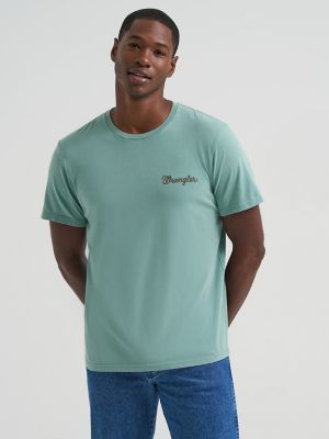 Kneeling Cowboy Back Graphic T-Shirt