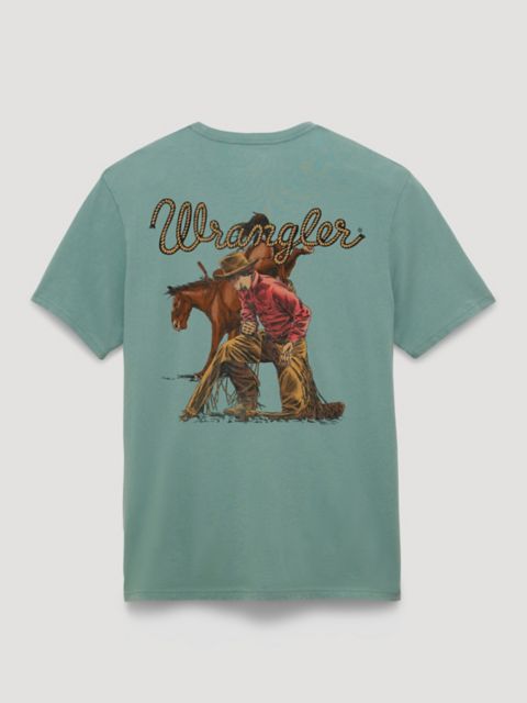 Мужские футболки Wrangler Kneeling Cowboy Back Graphic T-Shirt