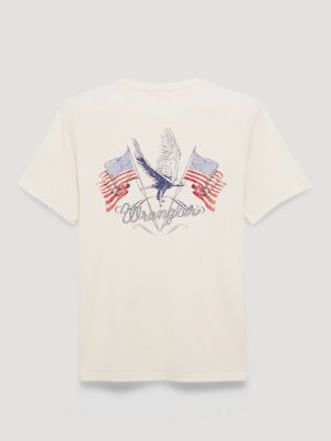 American Flag Pole Back Graphic T-Shirt from Wrangler - $24.99